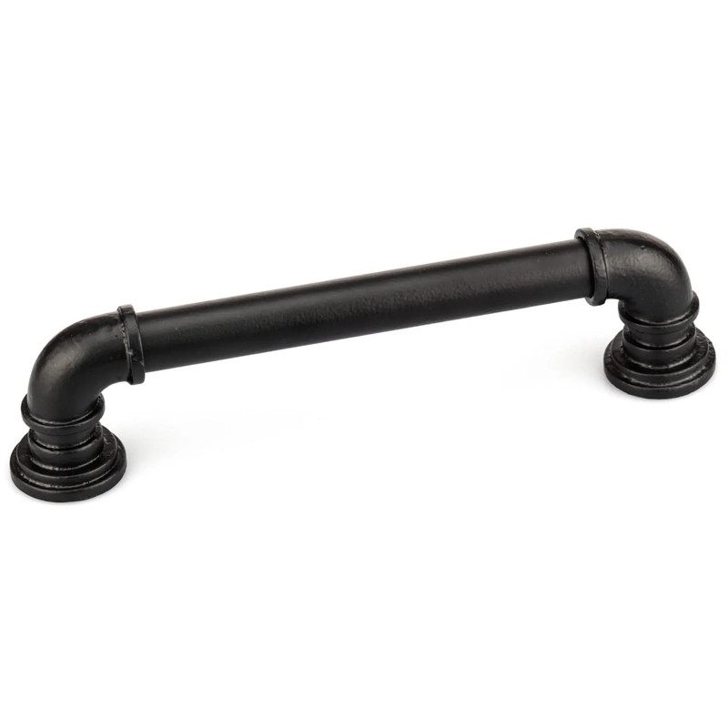Eclectic Barn Door Pull, 8-13/16" Center-to-Center, Matte Black